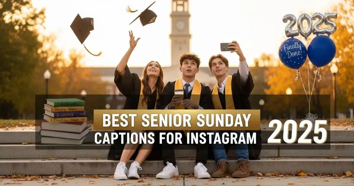 480+ Senior Sunday Captions with Attitude 2025