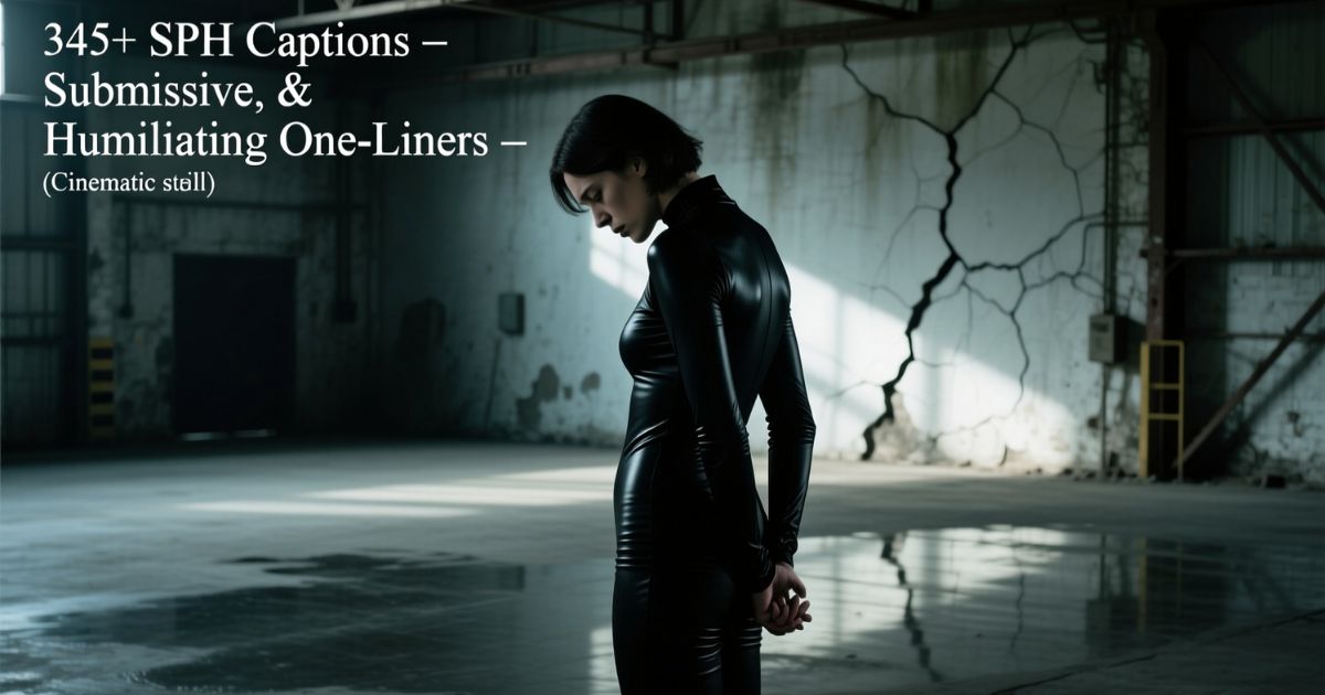 345+SPH Captions, Submissive, and Humiliating One-Liners